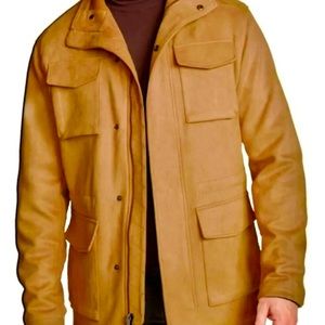NWT - Robert Graham Cargo Field Jacket Coat in Cognac - Size: Mens L